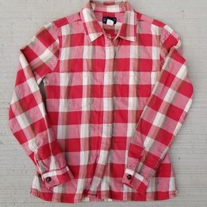 Patagonia plaid check button shirt Red and White Check Size XS